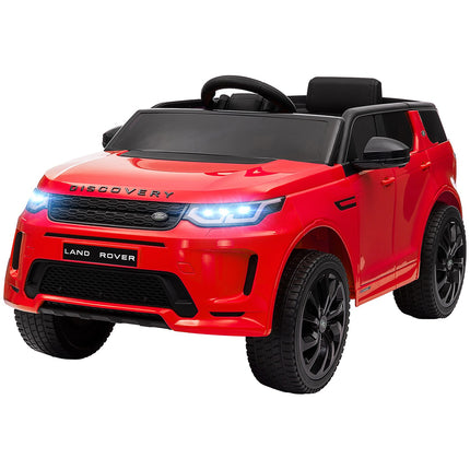 Elektrisches Kinderauto 12V mit Fernbedienung, LED-Lichtern, rot