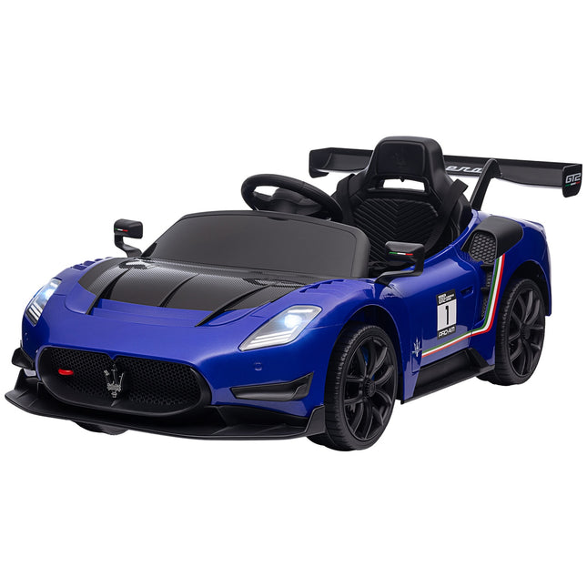 Kinder-Elektroauto 12V mit Fernbedienung, Licht, blau