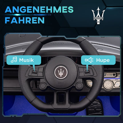 Kinder-Elektroauto 12V mit Fernbedienung, Licht, blau