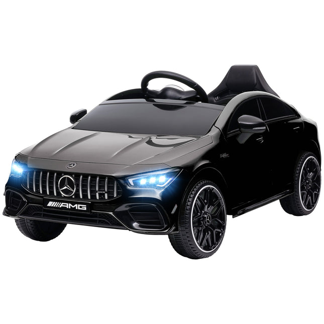 12V Elektroauto für Kinder mit Fernbedienung, Licht, Musik, schwarz
