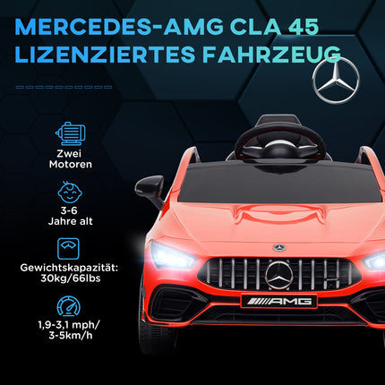 Kinder Elektroauto 12V mit Fernbedienung & Musik, rot