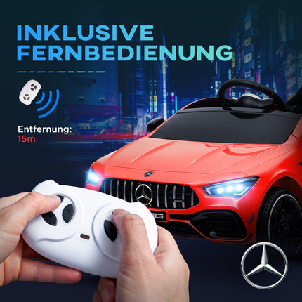Kinder Elektroauto 12V mit Fernbedienung & Musik, rot