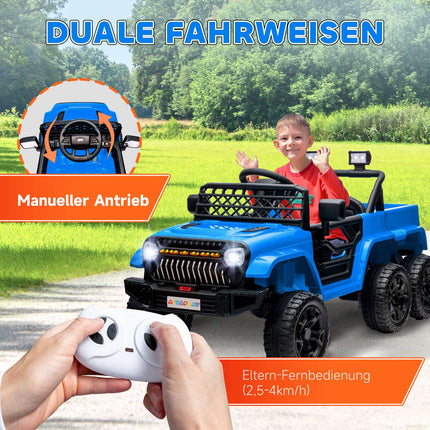 Kinder 12V Elektro-Geländewagen mit Fernbedienung und LED-Licht