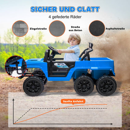 Kinder 12V Elektro-Geländewagen mit Fernbedienung und LED-Licht