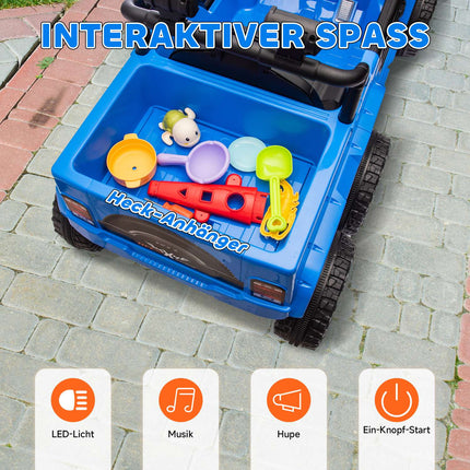 Kinder 12V Elektro-Geländewagen mit Fernbedienung und LED-Licht
