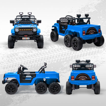 Kinder 12V Elektro-Geländewagen mit Fernbedienung und LED-Licht