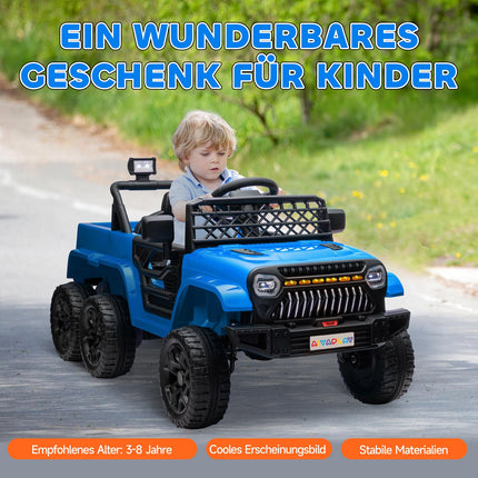 Kinder 12V Elektro-Geländewagen mit Fernbedienung und LED-Licht