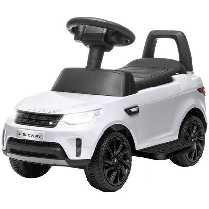 Kinder 2-in-1 Elektroauto mit Musik und Lichtern, weiß