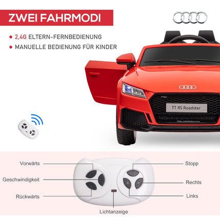 Electric car for children with remote control, MP3, 3-6 years, Red