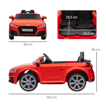 Electric car for children with remote control, MP3, 3-6 years, Red