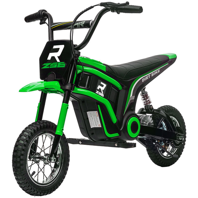 Elektro-Motorrad für Kinder, 12V, Hupe & Licht, Grün