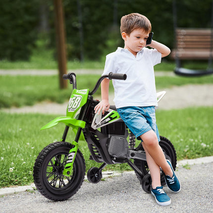Elektro-Kindermotorrad, 12V, Musik, 3-6 Jahre, grün