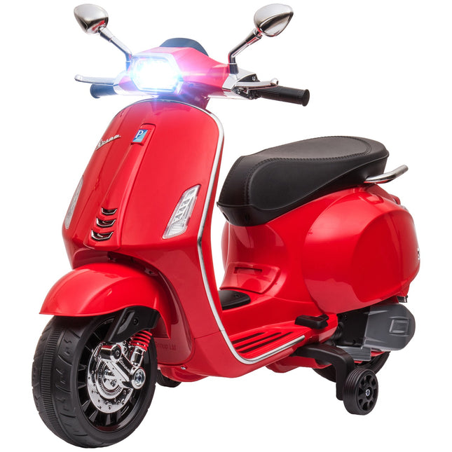 Elektro-Motorrad für Kinder, 6V, MP3 & LED-Lichter, rot