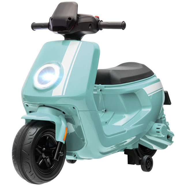 Elektromotorrad für Kinder 6V mit Musik und Licht, grün