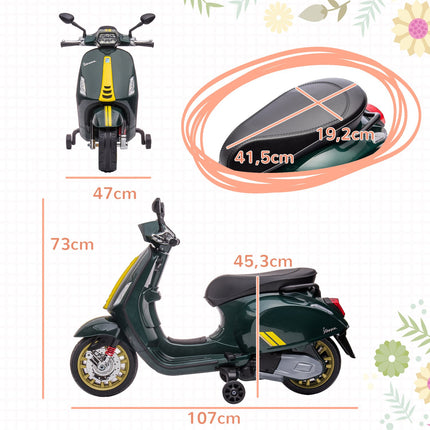 Electric motorcycle for children with MP3, LED, 3-6 years