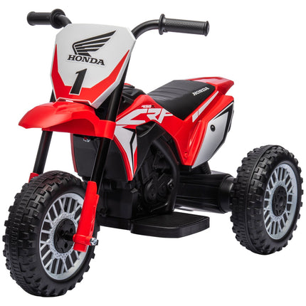 6V Elektromotorrad für Kinder mit Hupe und Musik, rot