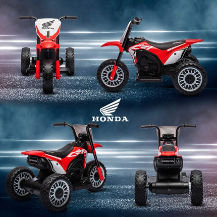 6V Elektromotorrad für Kinder mit Hupe und Musik, rot