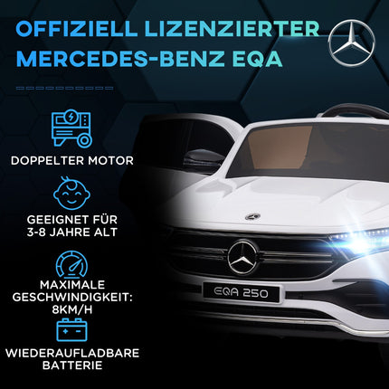 Elektroauto für Kinder mit Fernbedienung, MP3 und Lichtern, 3-8 Jahre