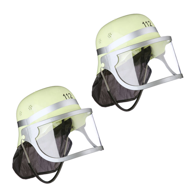 Kinder Feuerwehrhelm im 2er Set