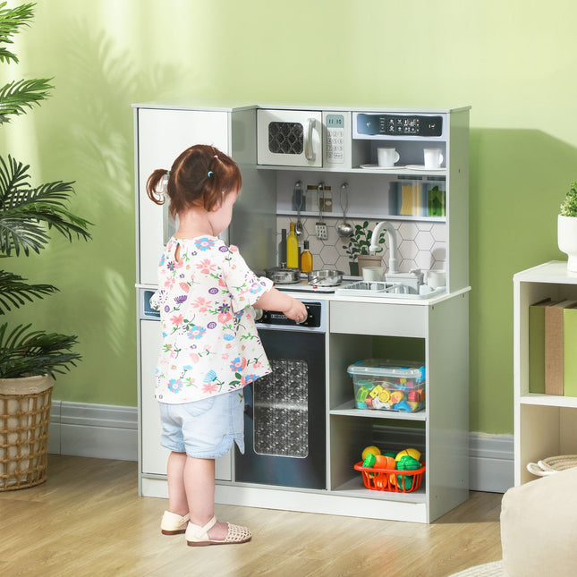 Kinderküchen-Spielset mit Lichtern, Geräuschen und Zubehör