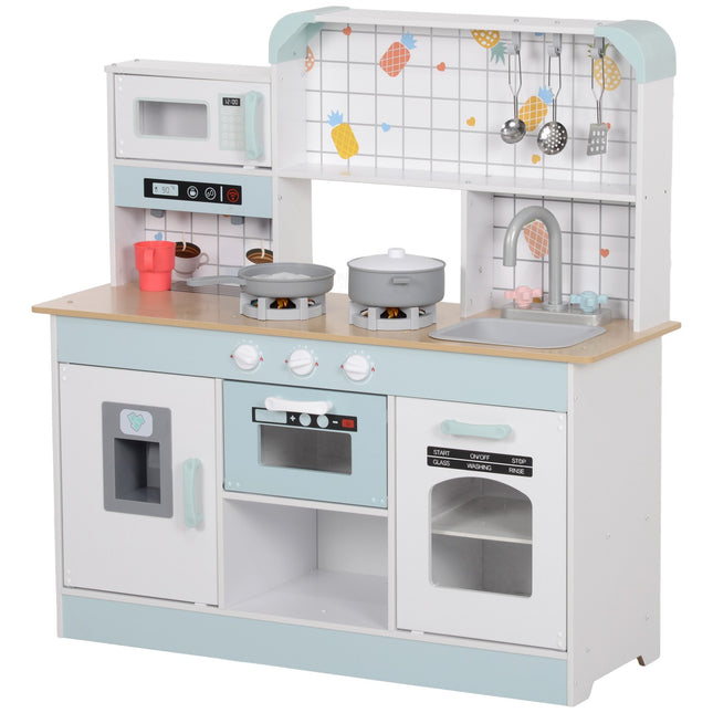 Kinderküchen-Spielset – Licht, Sound, Zubehör, weiß