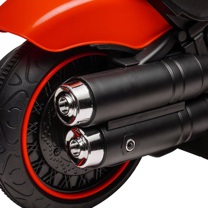 Electric motorcycle for children, red, with training wheels, 3 km/h