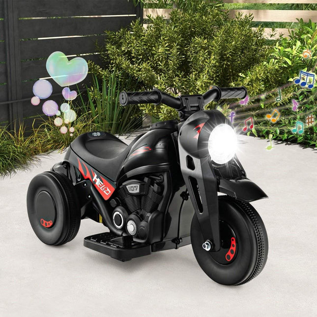 Kindermotorrad mit Seifenblasenmaschine &amp; Musik &amp; LED-Scheinwerfer Kindermotorrad schwarz