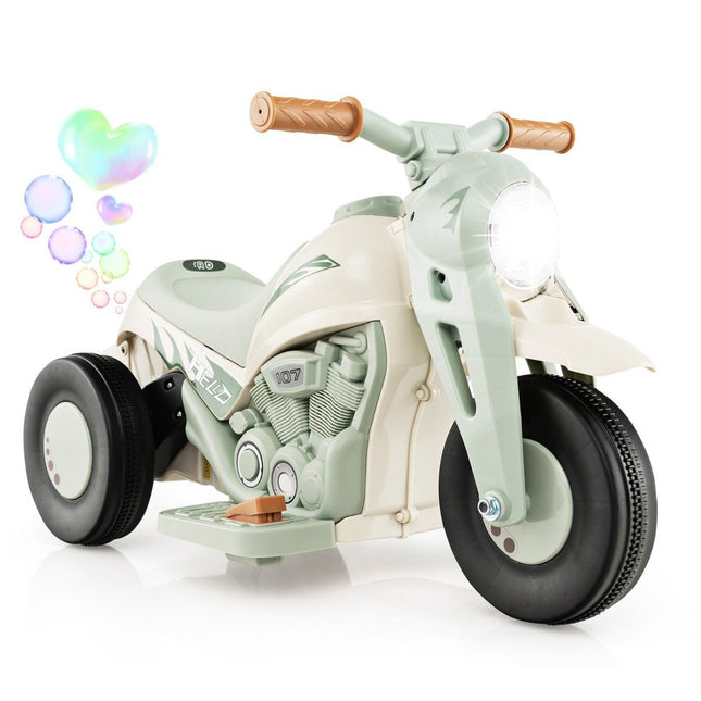 Kindermotorrad mit Seifenblasenmaschine &amp; Musik &amp; LED-Scheinwerfern Kindermotorrad Beige
