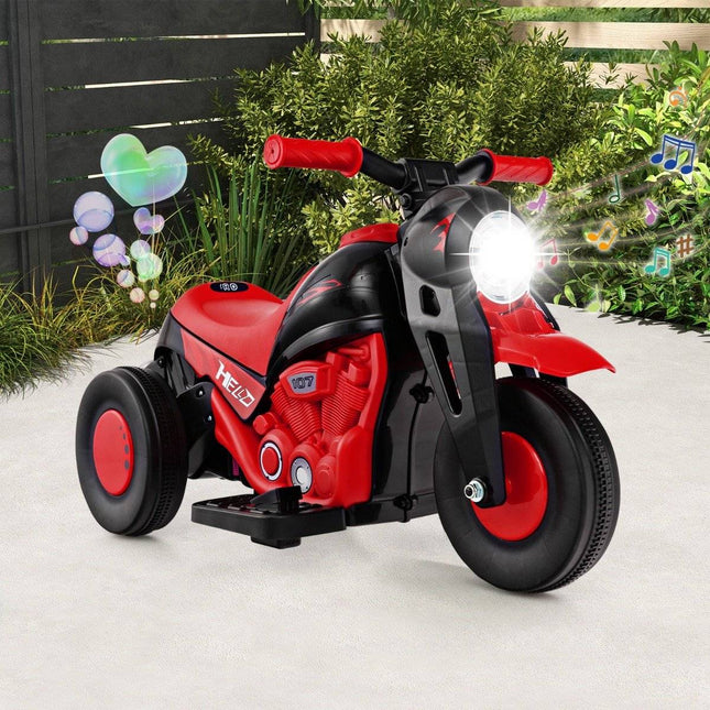 Kindermotorrad mit Seifenblasenmaschine &amp; Musik &amp; LED-Scheinwerfern Kindermotorrad Rot