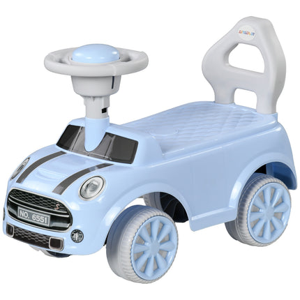 Hellblaues Kinderauto mit Kippschutz, 53x52x35 cm