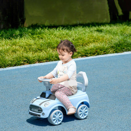 Hellblaues Kinderauto mit Kippschutz, 53x52x35 cm