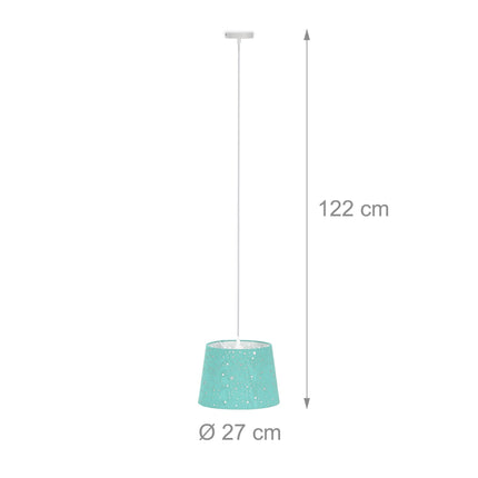 Children's room lamp in fabric