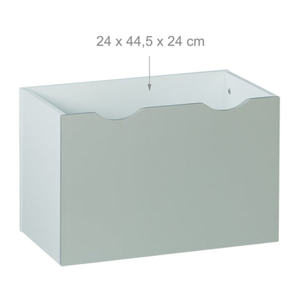 Regál do dětského pokoje s boxem na hračky
