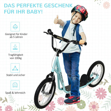 Klapproller für Kinder, Handbremse, 16 Zoll Luftreifen
