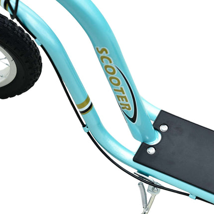 Kinderroller ab 5 Jahre, Tretroller, Cityroller für Kinder, Aluminium, 120 x 58 x 85-95 cm, Hellblau