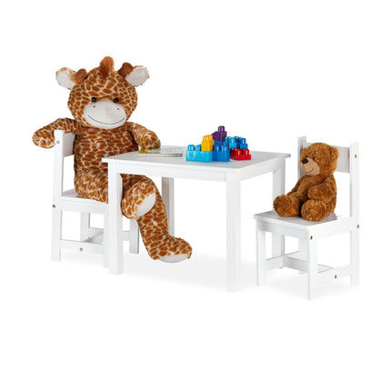 Ensemble de sièges pour enfants blanc avec 2 chaises