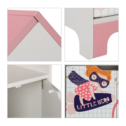 Children's shelf Heroine with doors