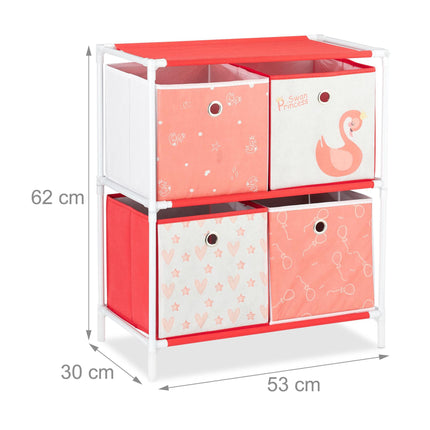 Children's shelf Swan with drawers