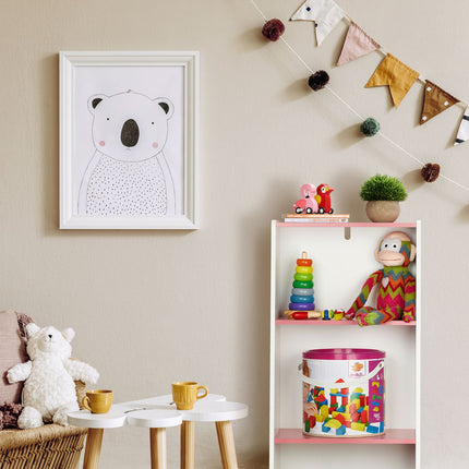 Étagère pour enfants à 3 compartiments