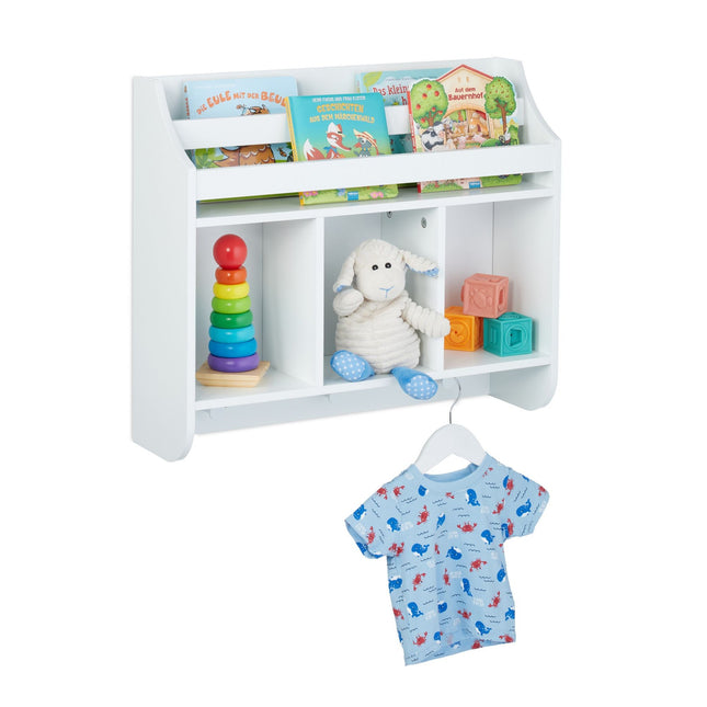 Children's shelf with 5 compartments