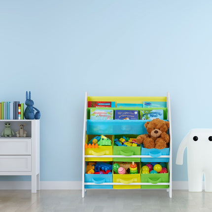 Children's shelf with 6 drawers &amp; 2 hanging compartments