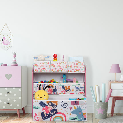Children's shelf with 6 storage drawers