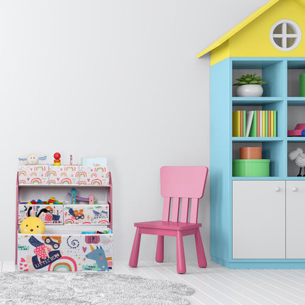 Children's shelf with 6 storage drawers