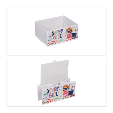 Children's shelf with 6 storage drawers