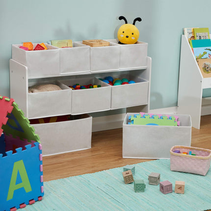 Children's shelf with 9 boxes