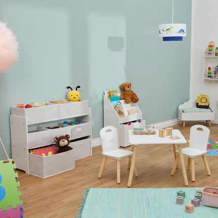 Children's shelf with 9 boxes
