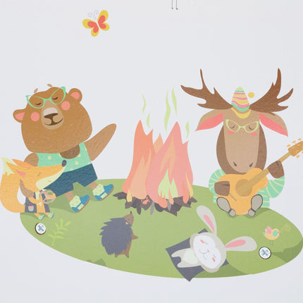 Étagère pour enfants avec 9 tiroirs et motif