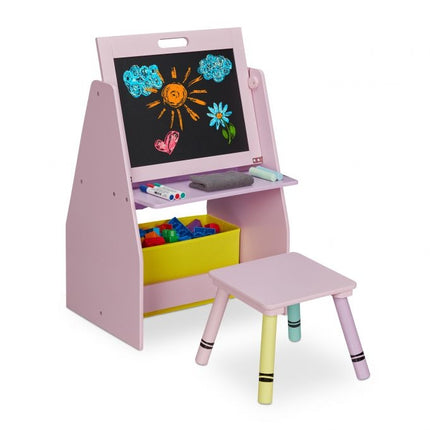 Étagère pour enfants avec tableau noir