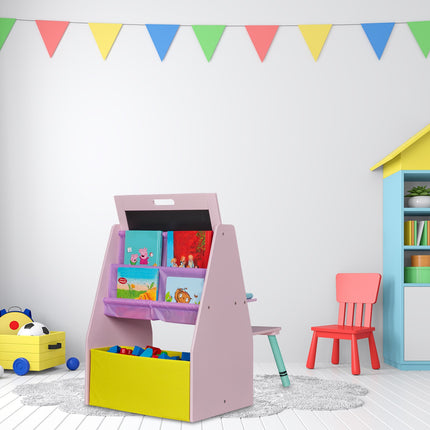 Étagère pour enfants avec tableau noir