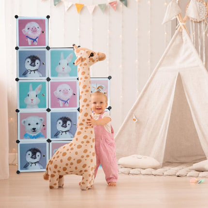 Children's shelf with clothes rails